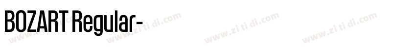 BOZART Regular字体转换